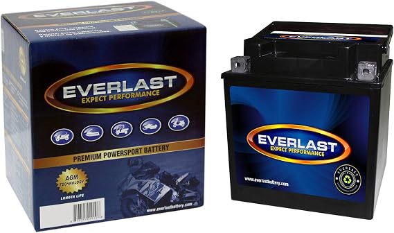 EverLast Battery - CTX30CL-B-BS - 12 Volt, AGM, Fresh Pack -6 1/2 L X 5 1/8 W X7 9/16 H