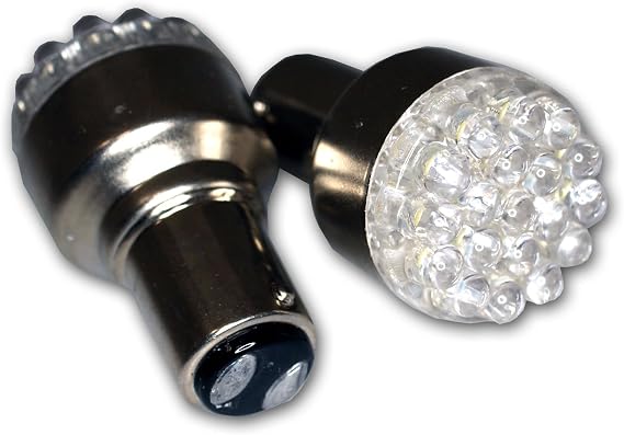 LEDFS-1157-B19 Front Signal LED Light Bulbs 1157, 19 LED Blue 2-pc Set