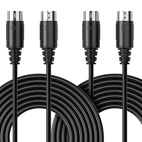 MD-PRO 5 Pin DIN MIDI Cable OFC Wire for Keyboard, Rack Synth, Sampler, Sound Source and Other Music Gear. MD-PRO (10 Feet (2 Pack))