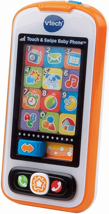 VTech Touch and Swipe Baby Phone (Frustration Free Packaging), Orange