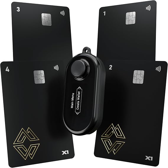 Cypherock X1 - Perfect hardware wallet for storing BTC, Crypto, NFT, 100% Secure Cold Wallet | Audited | Open Source, Black, Pack of 1, Black