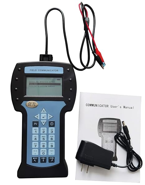 Handheld HART 475/375/275 Communicator with Crocodile Clip Cable - Field Calibrator for Pressure/Vortex Flow Transmitters, (ABB/EJA/Rosemount Compatible)