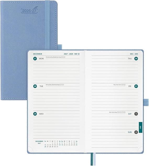 BEZEND Pocket Calendar 2026-2027, Weekly Monthly Planner (3.75"x6.75")