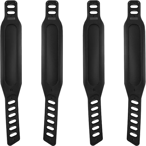 2 Pairs Stationary Bike Pedal Straps, Universal Fit, 1.7 x 12 in | Adjustable Buckle, Non Slip Grip for Exercise Cycle Home or Gym, Secure Foot Hold