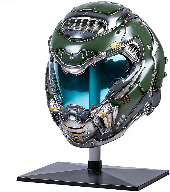 Doomguy Mask Adults Resin Men Full Head Halloween Cosplay Costume Prop