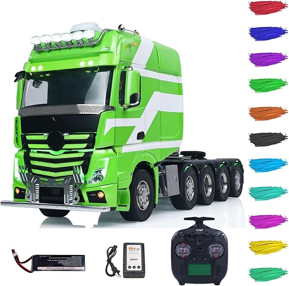 Unitru-01 3363 1/14 RC Tractor Truck Remote Control Lorry Car 10 * 10 Metal Chassis Smoke ST8 Radio Differential Lock RTR Light Hobby Grade Model for Ages 14+