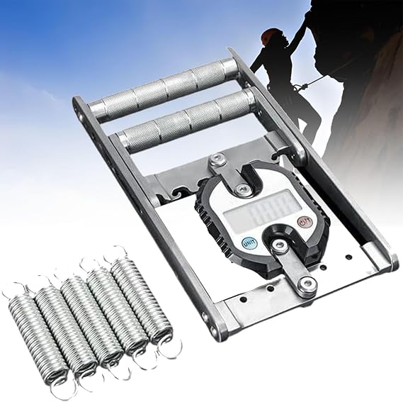Metal Digital Hand Dynamometer,304 Stainless Stee Hand Grip Strengthener with 5 Springs, 304 Stainless Steel No Slip,Grip Distance Ajustable, Load 330Lbs/150kg for Gym, Sport