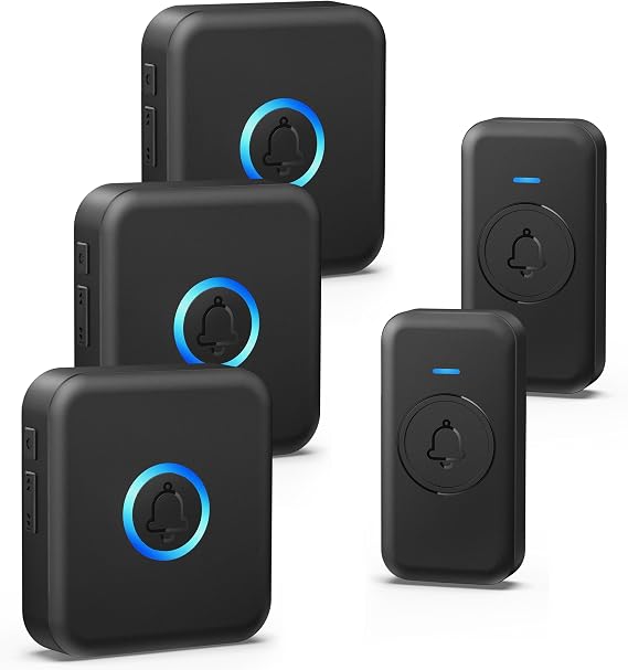 Wireless Doorbell 1000ft Range, Loud Waterproof Door Bell with 60 Melodies