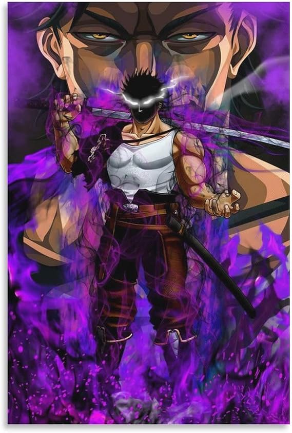 Anime Black Clover Captain Yami Sukehiro HD Wallpaper Poster Canvas Art Poster Wall Art Photography Print Modern Family Bedroom Decor Poster Unframe-style20x30inch50x75cm