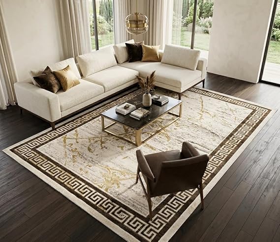 Modern Turkish Area Rugs High Pile Premium Rug for Living Room, Bedroom, Dining Room & Office, Multiple Sizes and Colors