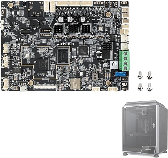 Creality K1C Original Replacement Silent Mainboard Kit, CR4CU220812S12 32 T2209 X2000E Motherboard for 3D Printer (Not for 2025 K1C)