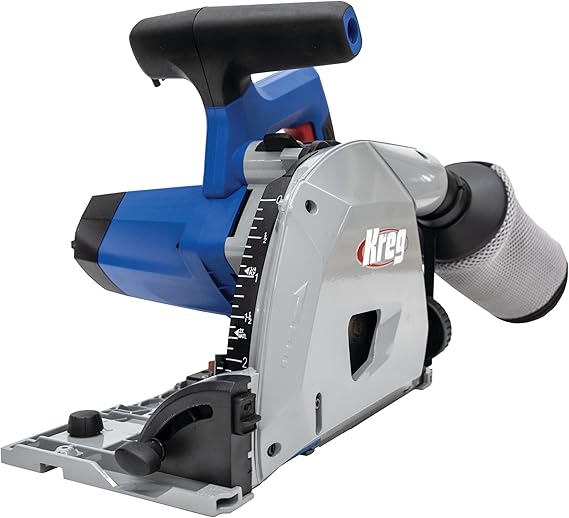 Kreg Adaptive Cutting System Plunge Saw - Plunge Circular Saw - Cuts Solid Wood & Plywood - Adjustable Track Saw - Carpentry Tools & Accessories - ACS-SAW