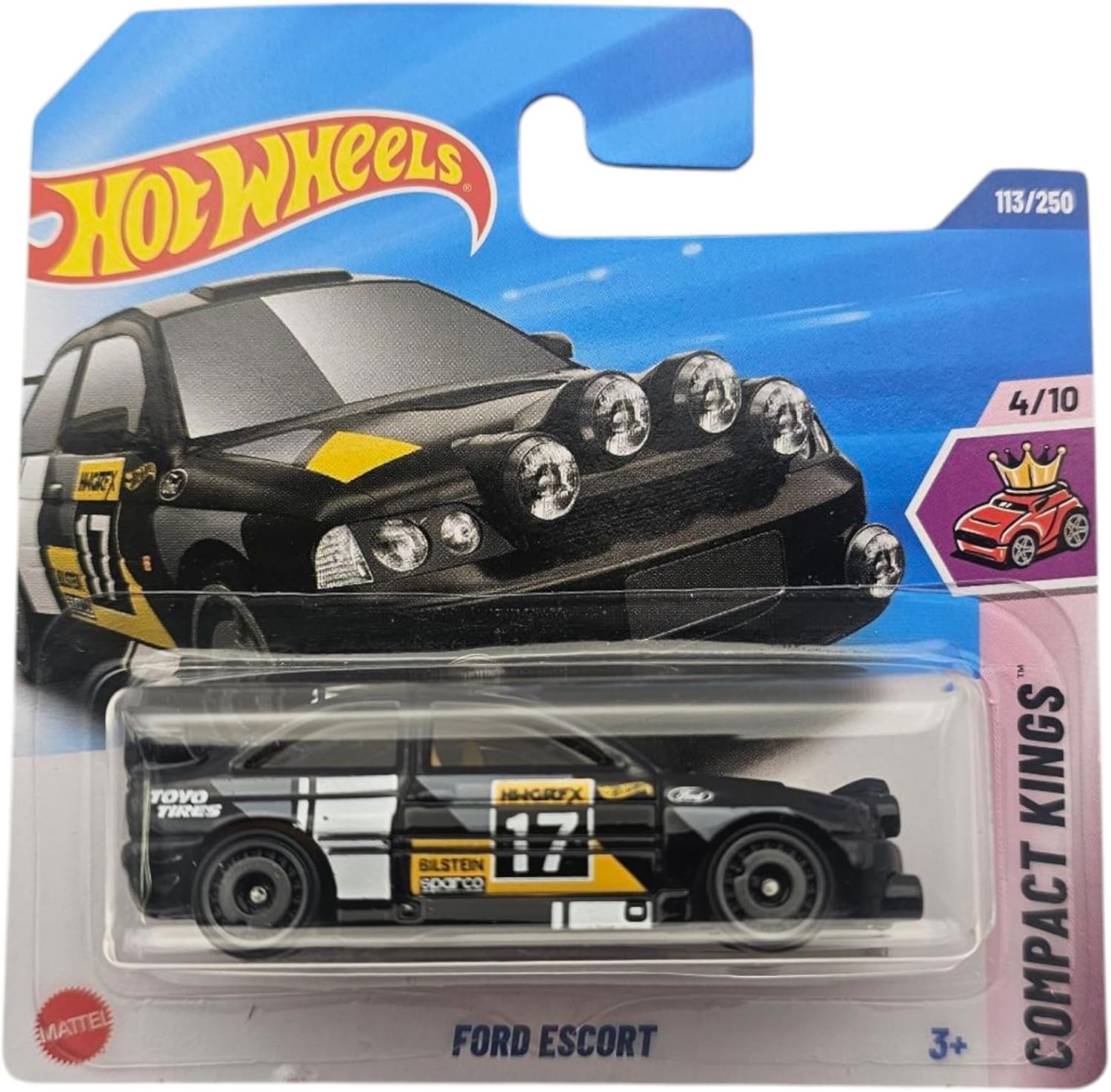 Hot Wheels - Ford - Compact Kings 410 - JBB17 - Short Card - Toyo Tires - Bilstein - Sparco - Mattel 2025-1:64