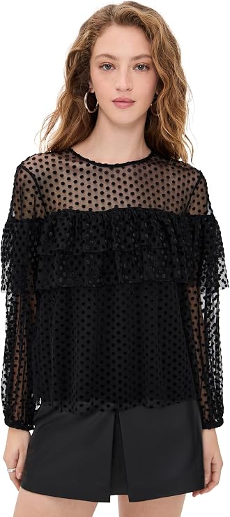 ba&sh Women's Raff Mesh Blouse