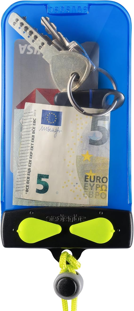 Aquapac Keymaster Waterproof Stash Case for Keys, Cards & Cash, Blue