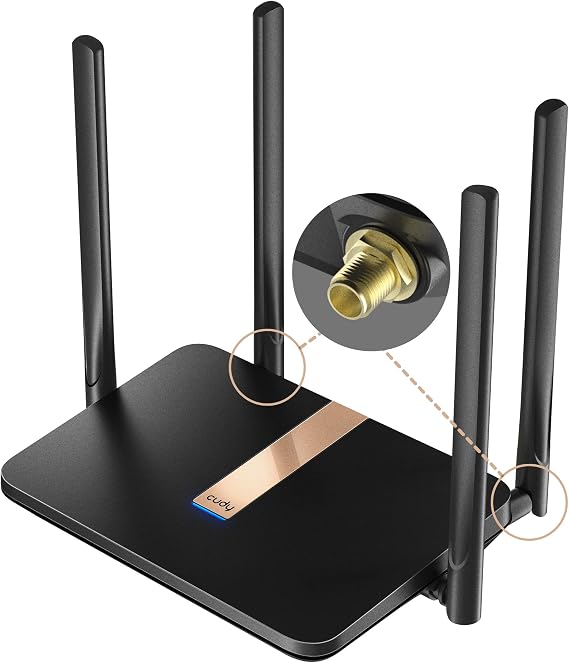 Cudy 4G LTE Cat 4 AC1200 Wireless Router Detachable Antennas LT500D
