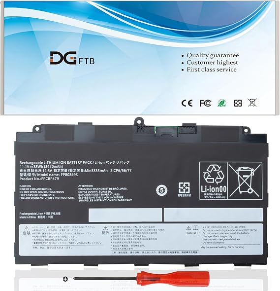 DGFTB FPB0326S FPCBP479 FPB0349S New Battery Replacement for Fujitsu Stylistic Q665 Q739 Q738 Q616 Series CP786659 CP690859 CP700540 CP690859 CP690859-01 CP700540-01 (11.1V 38Wh/3450mAh)