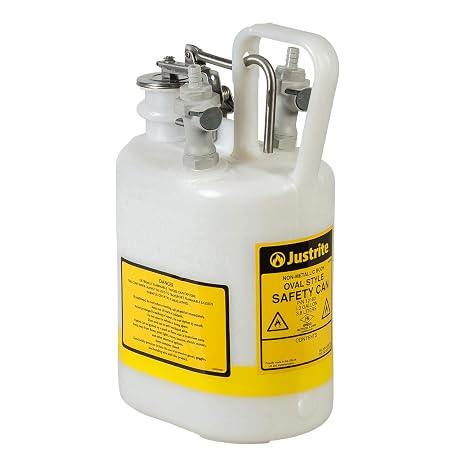 Justrite HPLC Waste Can,1 Gal,EDPM