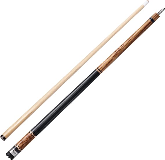 Viper Naturals 58" 2-Piece Billiard/Pool Cue, Zebrawood