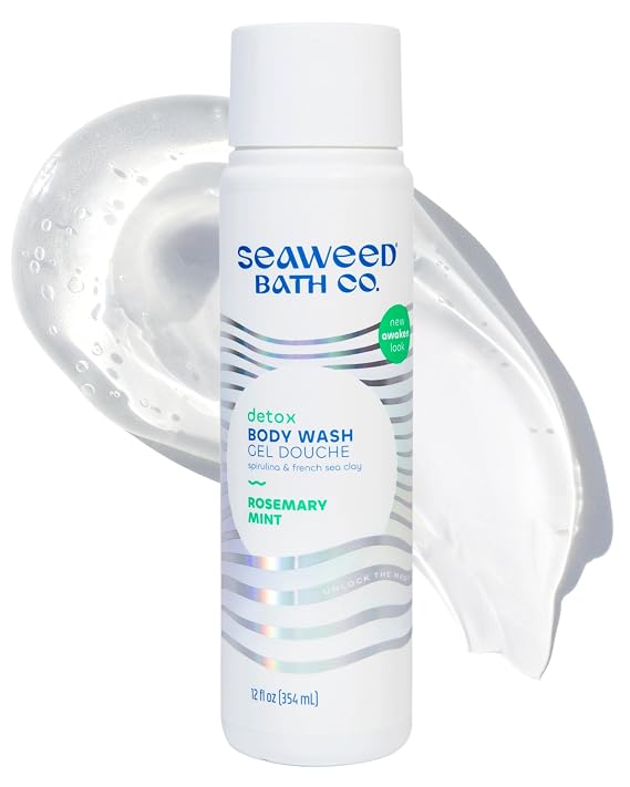 Seaweed Bath Co. Detox Body Wash, Rosemary Mint, 12 oz