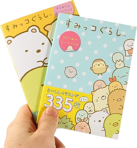 ANKOMINA 2 Pack 670 Pieces Cute Cartoon Animals Washi Stickers Book for Albums Diary Calendar Decoration Scarpbook Planner Journal Kids DIY Toy Korean Stationery