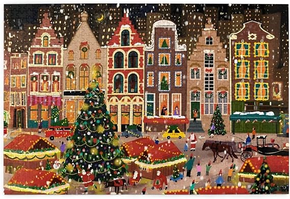 Christmas Puzzles 1000 Pieces, Christmas Jigsaw Puzzles for Adults and Families, Perfect Holiday Decorations and Gifts (XMAS003)