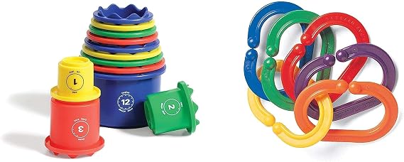 Discovery Toys BOOMERINGS Links & Measure UP! Cups Bundle