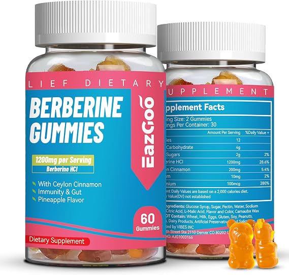 Berberine Gummies 1200mg with Ceylon Cinnamon