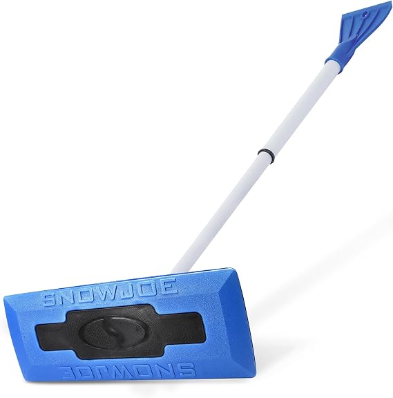 Snow Joe 18 Snow Broom & Ice Scraper for Cars with Foam Brush, SJBLZD