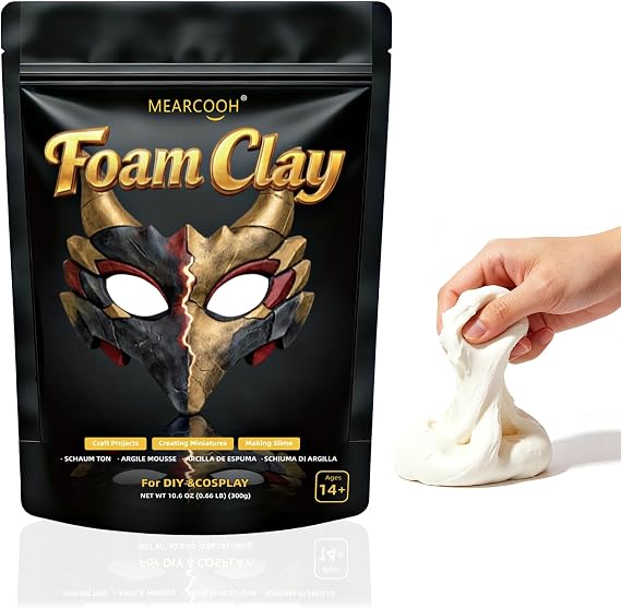 MEARCOOH Cosplay Foam Clay Air Dry Clay for Crafting Projects DIY