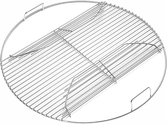 22" Cooking Grate Hinged for Weber 7436 Charcoal Grill, 7436 Round Grate