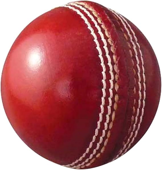 AnNafi Red Cricket Ball | Red Color Leather Cricket Balls for Practice A Grade Handstitched | Senior Official Hard & Seasoned |No Stamp for Indoor and Outdoor Practice & Training Cricket Ball