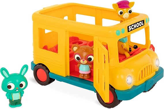 B. toys Musical School Bus Toy, Lights Sounds