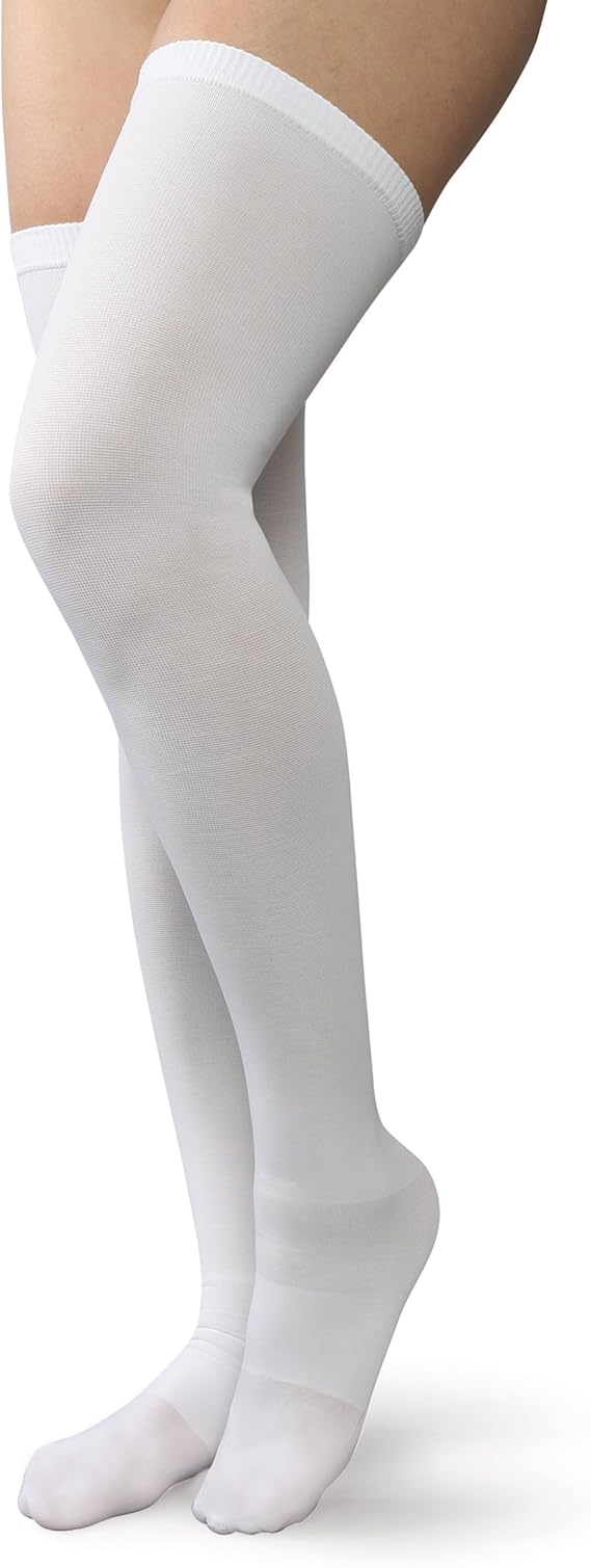 Therafirm Anti-Embolism Thigh High Support Nylons - 18mmHg Mild Compression Stockings