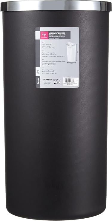 Primanova Lenox Siyah 35 lt Çöp Kovası M-E76-06