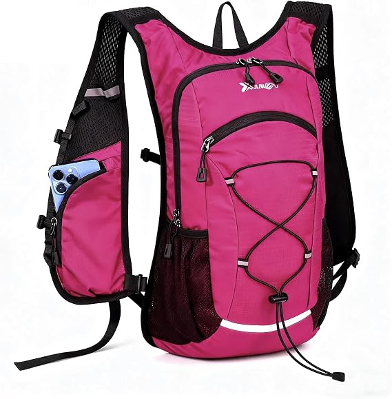 Asnewkit Lightweight Hiking Backpack, 18L, Red
