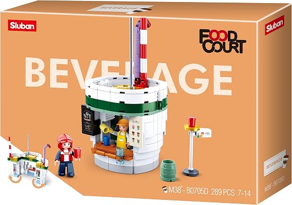 Sluban M38-B0705D Food Court-Beverage House, Multicolored