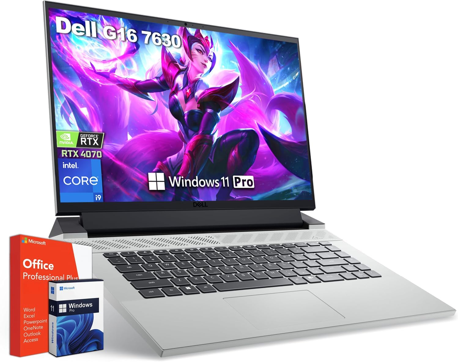 Dell G16 7630 Gaming Laptop, Microsoft Office Lifetime License & Windows 11 Pro, Intel 24-Core i9-13900HX, 64 GB DDR5 RAM, 8 TB SSD, NVIDIA GeForce RTX 4070, 16 QHD 240Hz, Backlit Keyboard