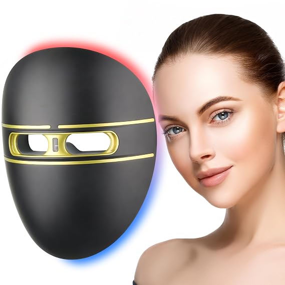 FSA Red Light Therapy Mask for Face, HSA Infrared LED Light Therapy Face Mask with 4 Modes for Wrinkle Reduction, Redness Care & Skin Rejuvenation, Rechargeable Home Skincare Device