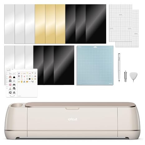 Cricut Maker 4 - Smart Cutting Machine Shell | Digital Content Bundle | Includes 30 images in the Design Space app