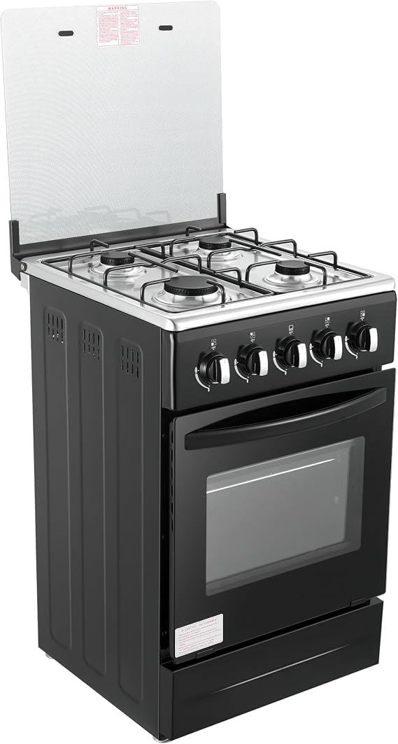 56 liter large capacity intelligent embedded gas stove oven all-in-one machine, four burner intense fire stove, Dedicated LPG