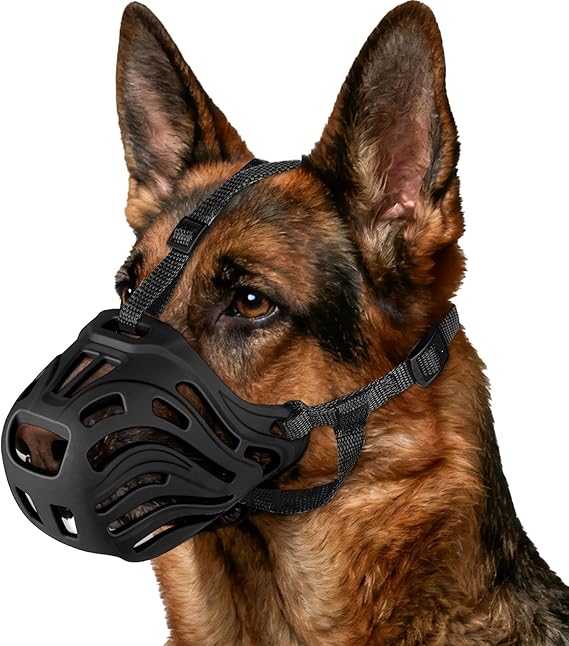 Dog Muzzle, Soft Breathable Dog Muzzles Suitable Dogs for Prevents Biting