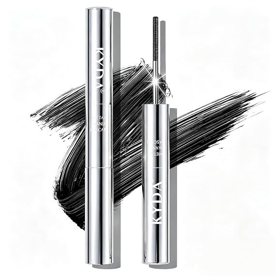 Black Metal Wand Mascara, Iron Wand for Natural Length Curling Lash