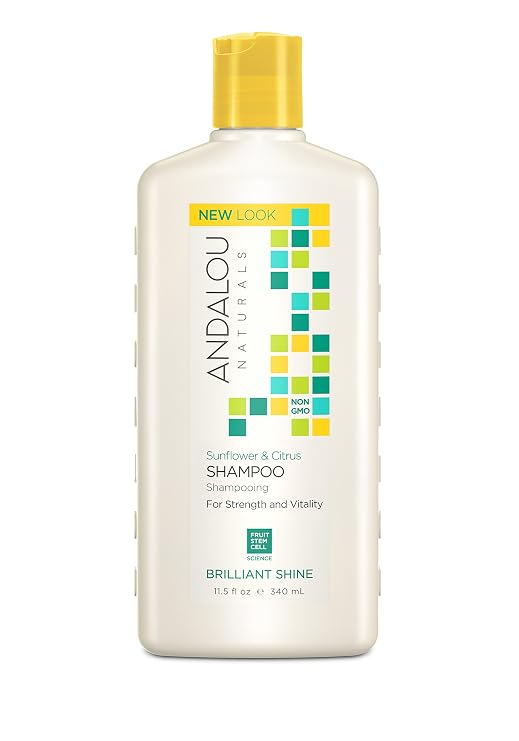 Andalou Naturals Sunflower & Citrus Brilliant Shine Shampoo, 11.5 fl oz