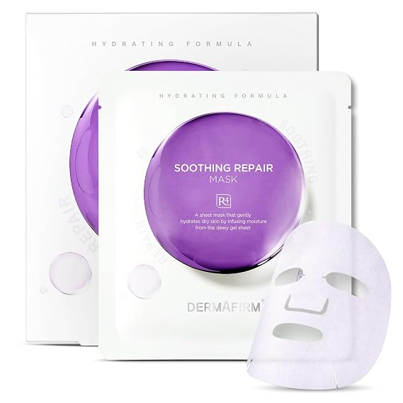 Dermafirm Soothing Repair Face Mask Sheets R4, 5 Count