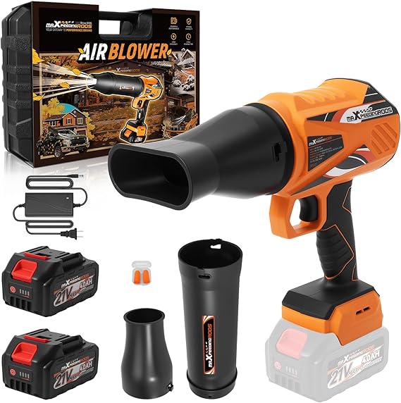 maXpeedingrods Cordless Leaf Blower, 550CFM Battery Leaf Blower & Charger