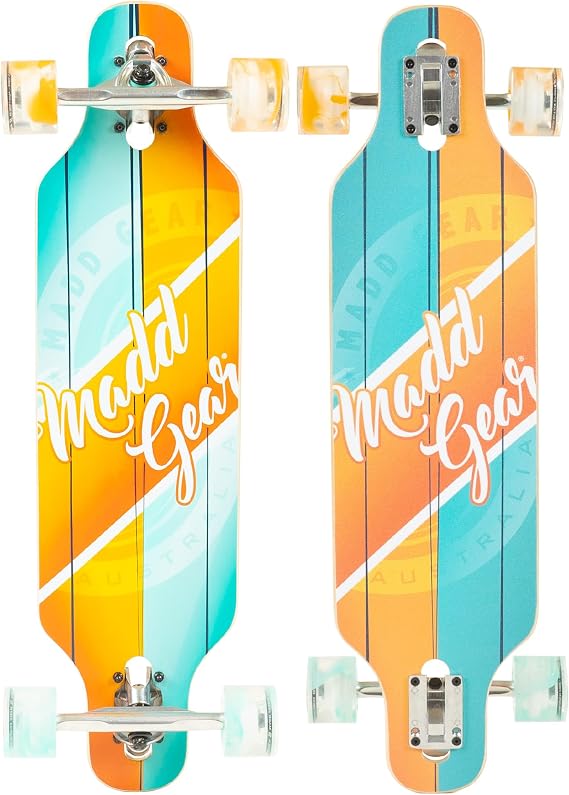 Madd Gear Cruiser Skateboard for Adults & Teens Lightweight 31" Maple Deck Smooth 70mm Wheels Longboard