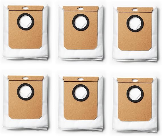 eufy Replacement Dust Bags, 4-Pack Side Brushes and Screw for eufy L60*6