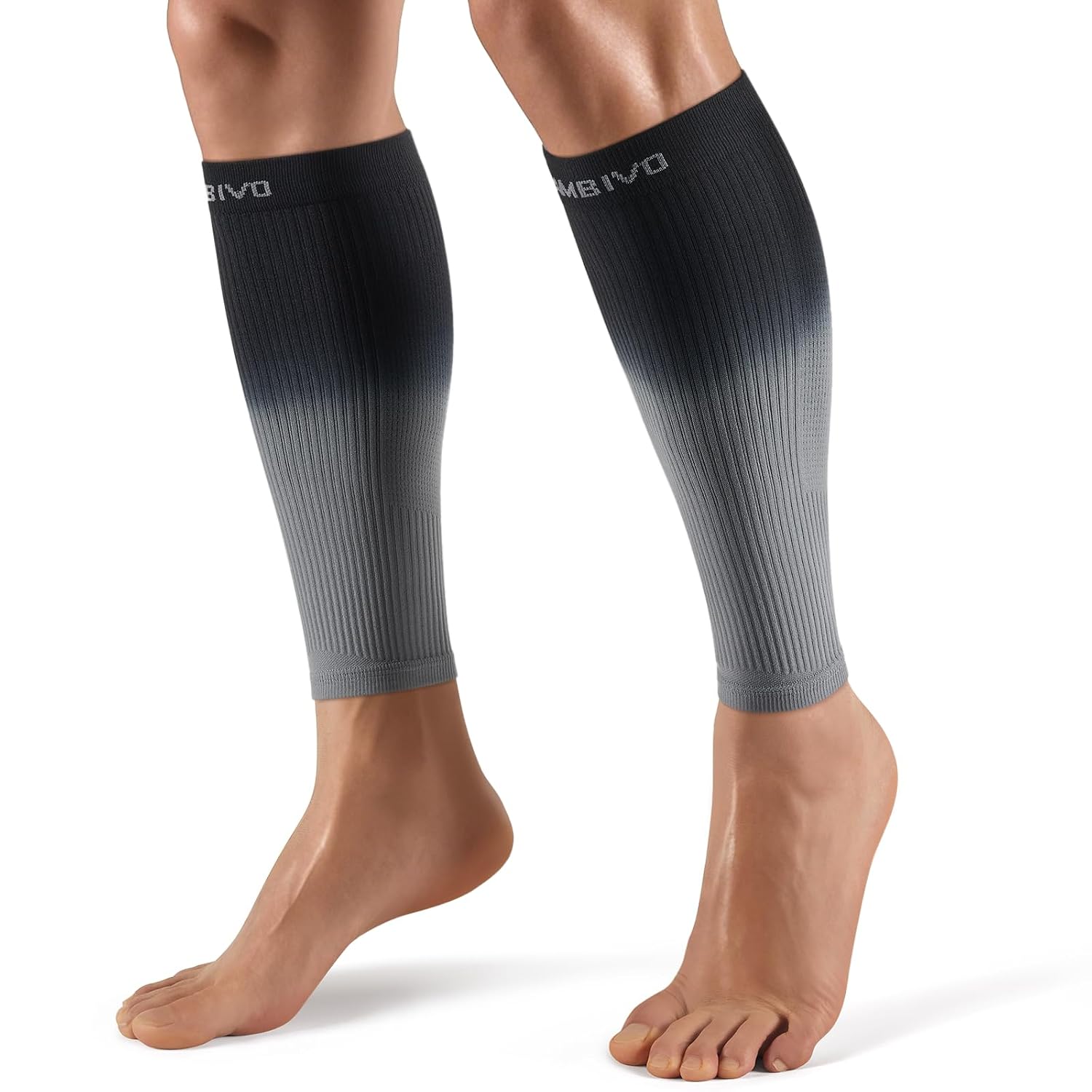 CAMBIVO Calf Compression Sleeves 20-30 mmHg for Men and Women - Medical Grade Footless Compression Socks for Shin Splints Relief, Running, Leg Pain Management, and Travel Recovery