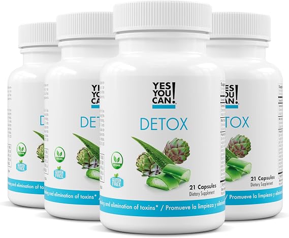 Yes You Can! Natural Detox Pills, Diuretic Cleanse, 21 Capsules, 4 Pack | With electrolytes & vitamins, helps with water retention, gluten free, natural ingredients